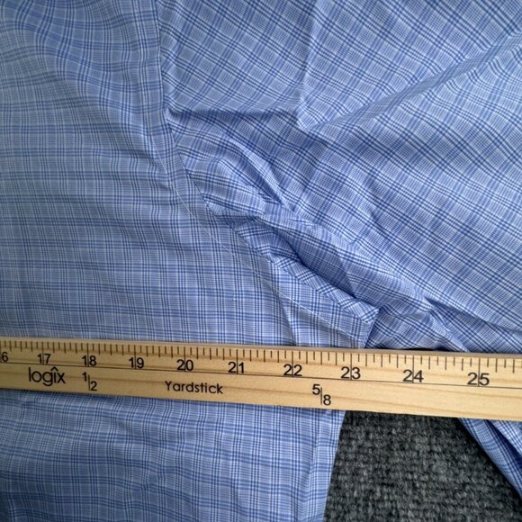 NWT Polo Ralph Lauren Men EASY CARE Button Up Shirt BLUE WHITE 16 34/35 Adult - Picture 6 of 15